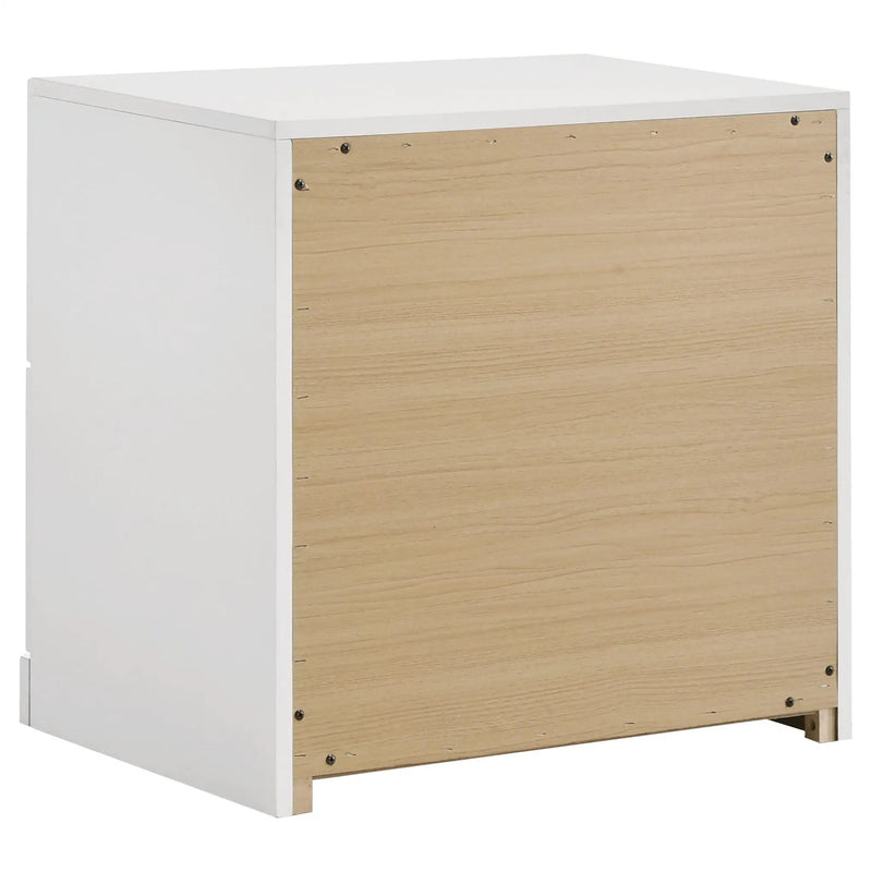 Ines 5-piece Eastern King Bedroom Set Grey and White High Gloss by Unique Piece Furniture