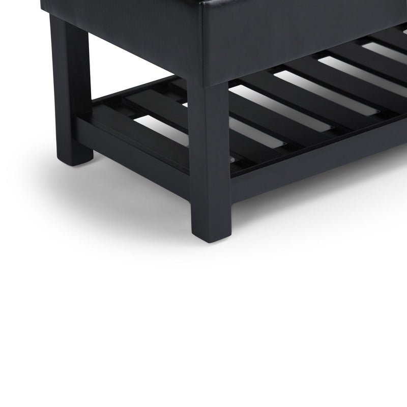 Saxon - Upholstered Transitional Storage Ottoman Bench by HouseOfZazla