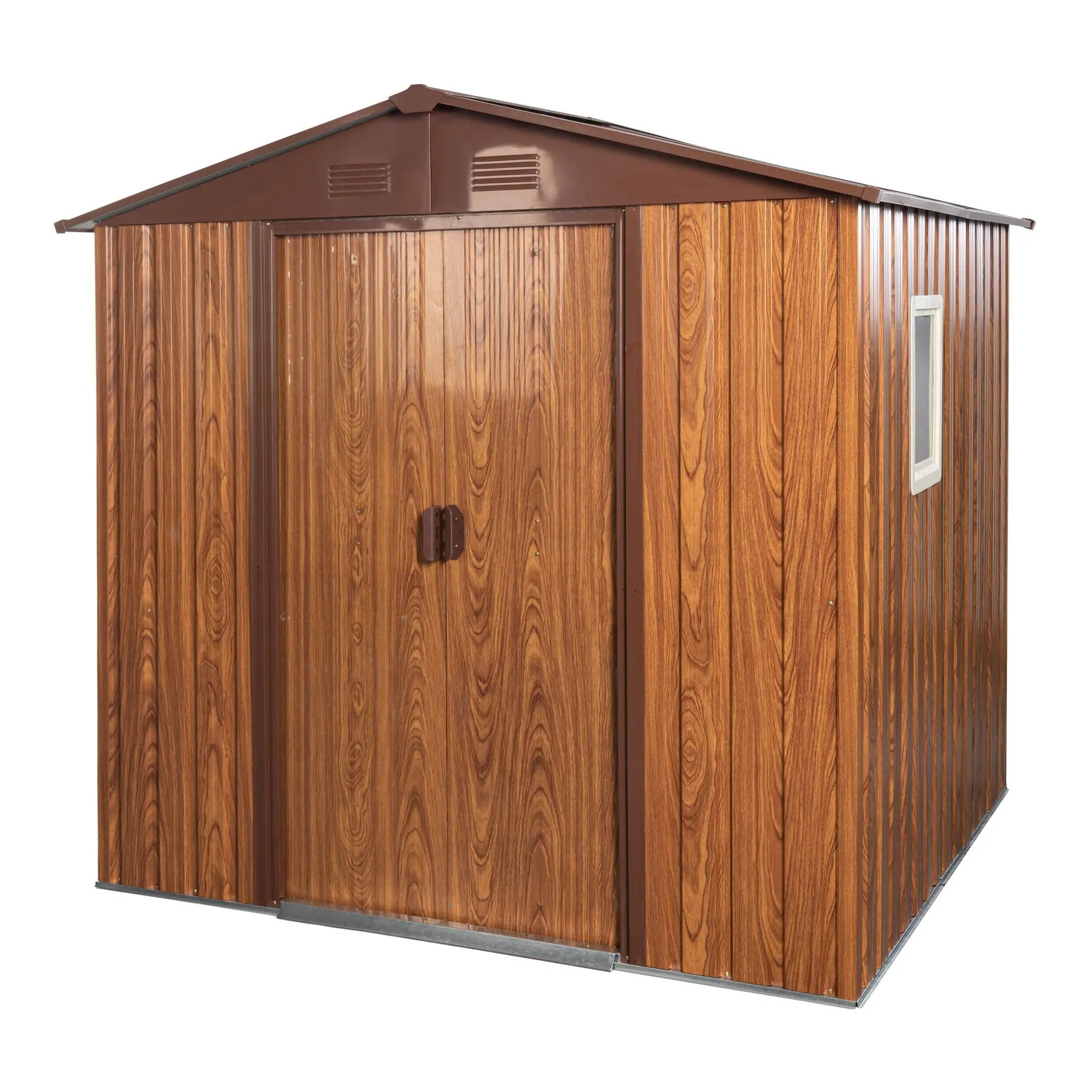 Outdoor Metal Storage Shed With Floor Base by HouseOfZazla