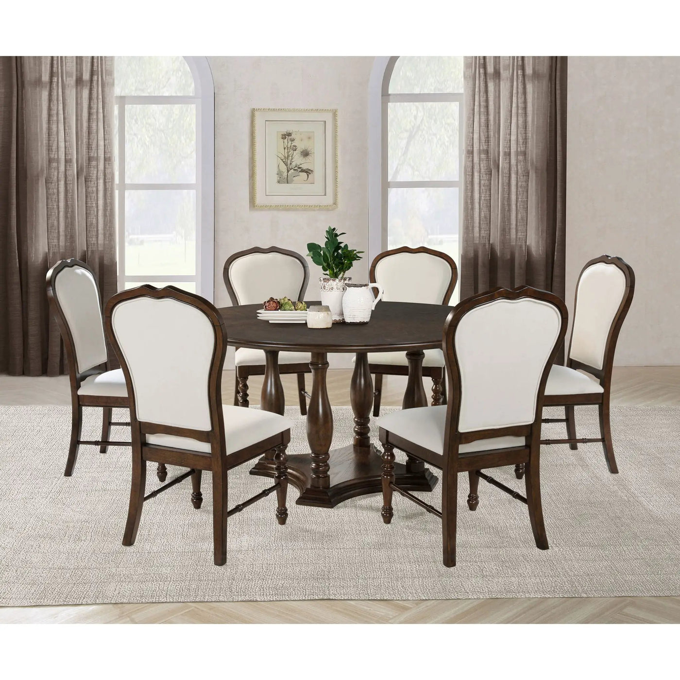 Claire - Round Dining Table Set by HouseOfZazla
