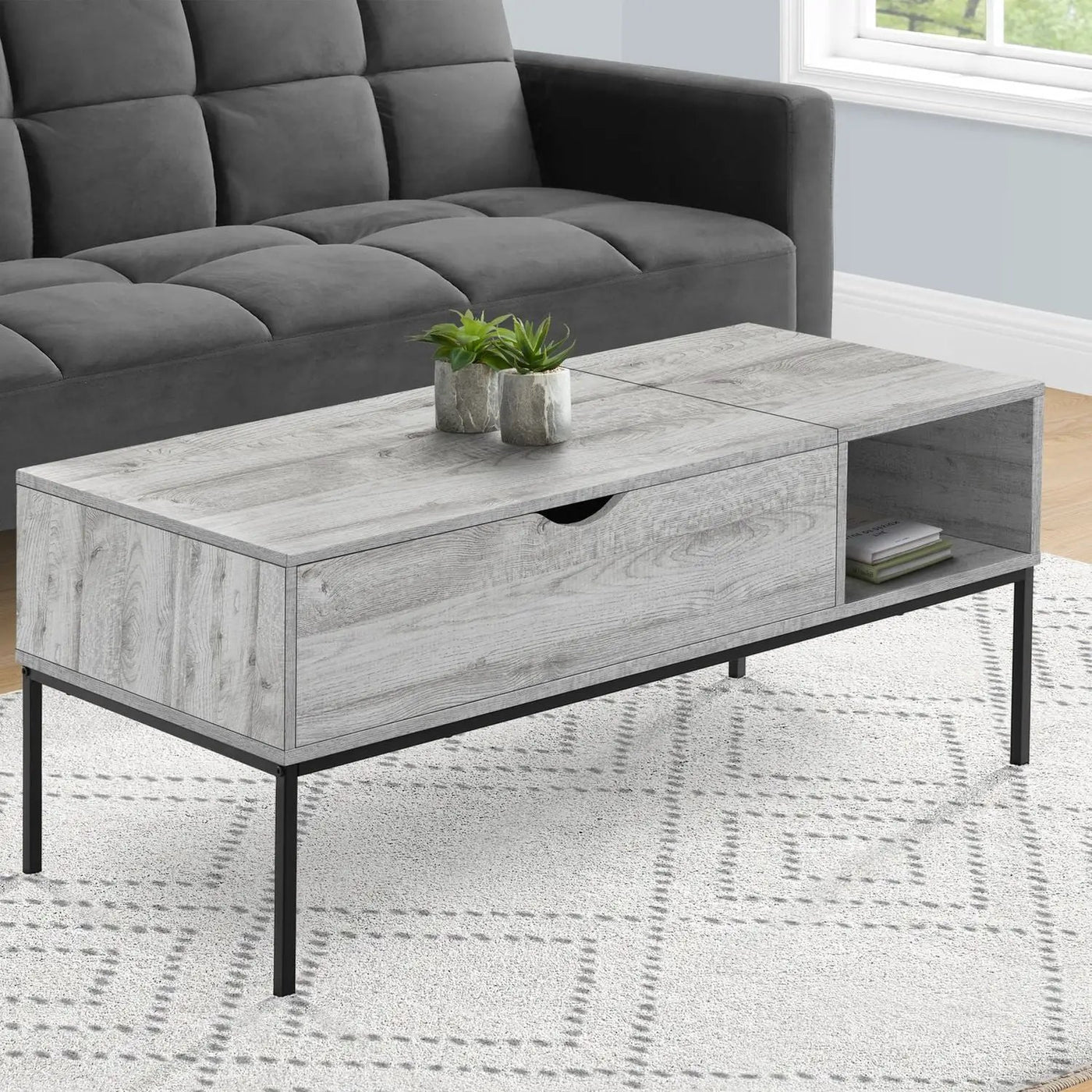 Table, Rectangular, Cocktail, Functional Lift-Top, Contemporary & Modern by Unique Piece Furniture
