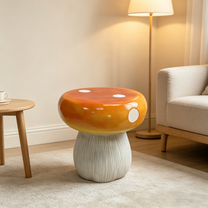 Mushroom Resin Model Stool by HouseOfZazla