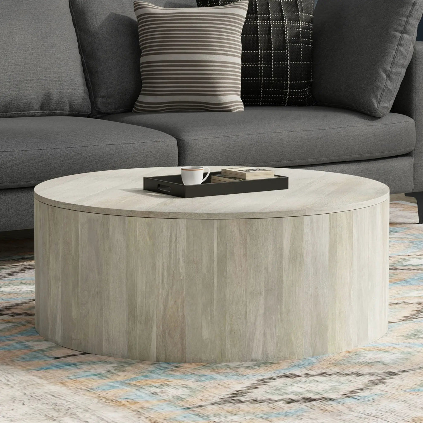 Millbury - Drum Coffee Table by HouseOfZazla