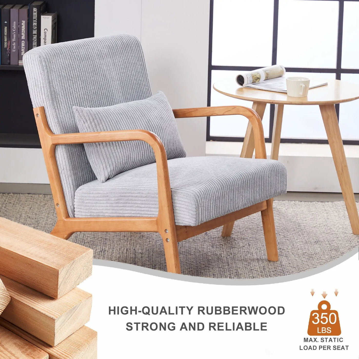 Accent Arm Chair With Pillow Upholstered by Unique Piece Furniture