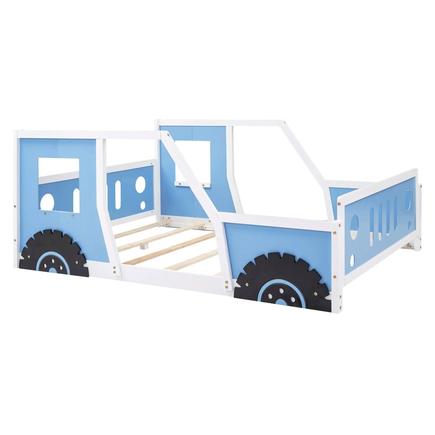 Classic Car Shaped Platform Bed With Wheels by HouseOfZazla