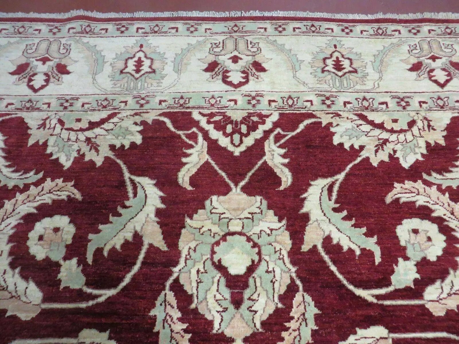 8' X 10' Vintage Fine Handmade Peshawar Agra Chobi Rug by Jewel Rugs