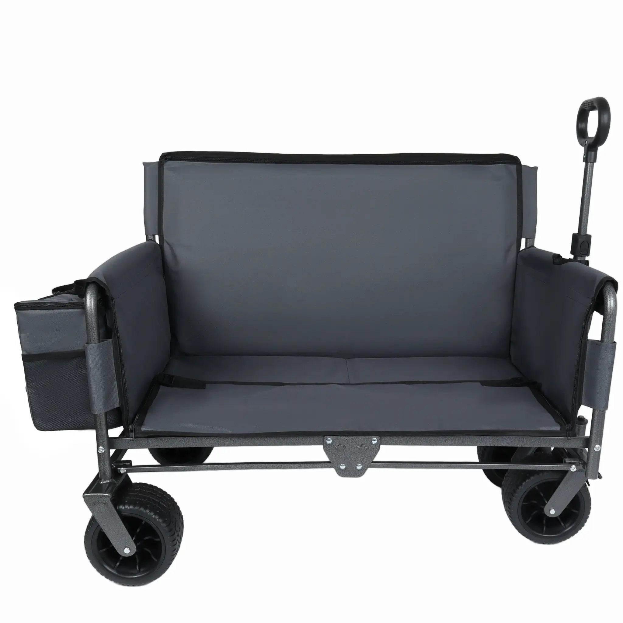 3-in-1 Folding Wagon Cart with Bench Seat & Storage by HouseOfZazla