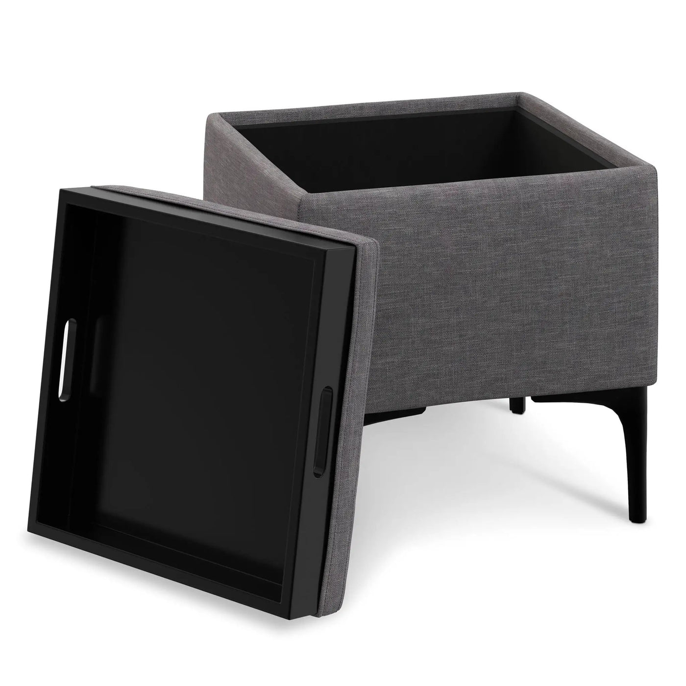 Natasha - Multifunctional Storage Ottoman With Tray by HouseOfZazla