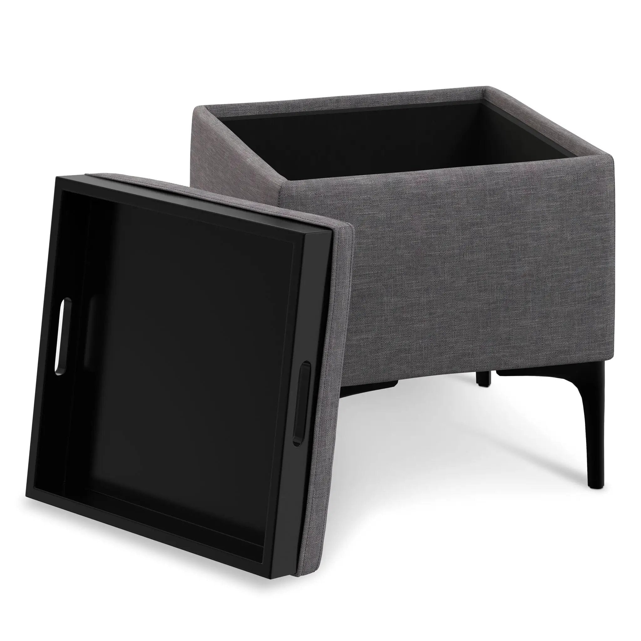 Natasha - Multifunctional Storage Ottoman With Tray by Unique Piece Furniture