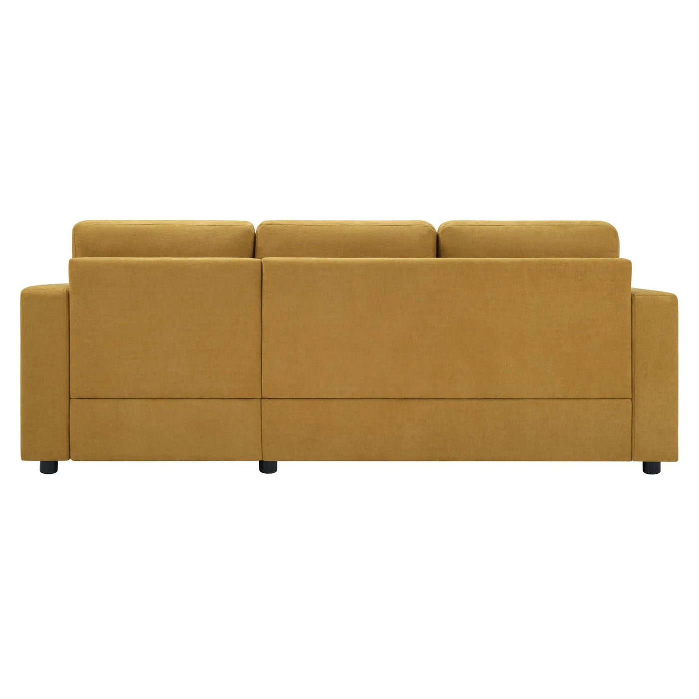 Modern L-Shaped Sectional Sofa With Curved Chaise, USB Ports, And Side Storage Pockets by HouseOfZazla