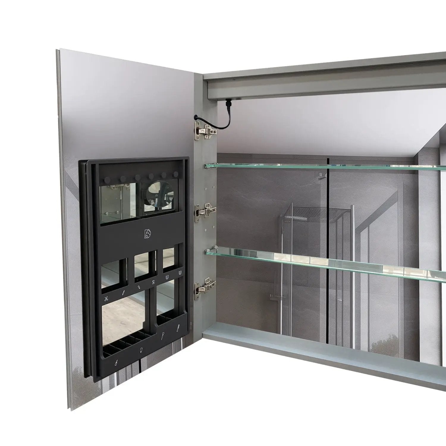 60 x 36 Inch LED Lighted Bathroom Medicine Cabinet by HouseOfZazla