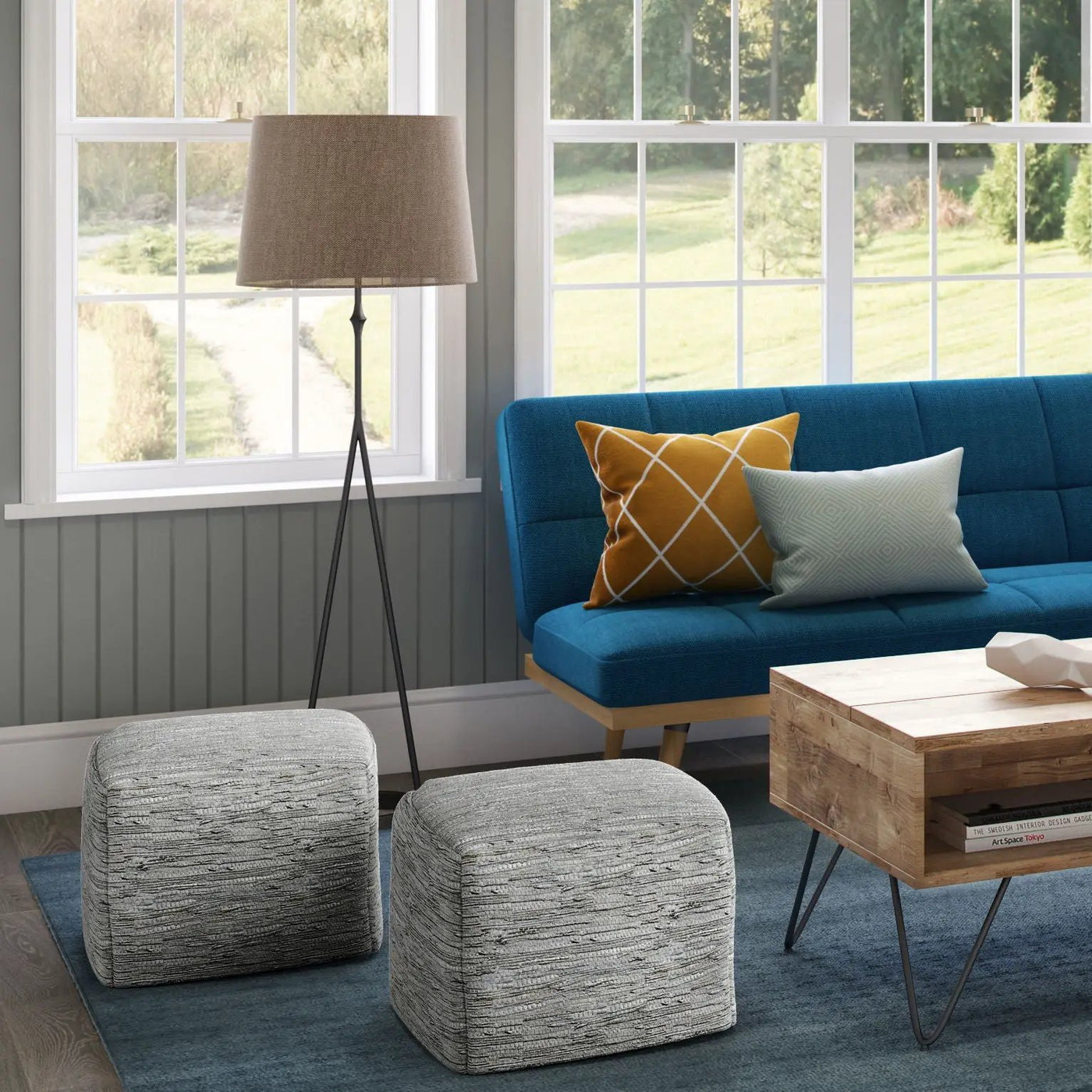 Fredrik - Handcrafted Square Pouf by HouseOfZazla