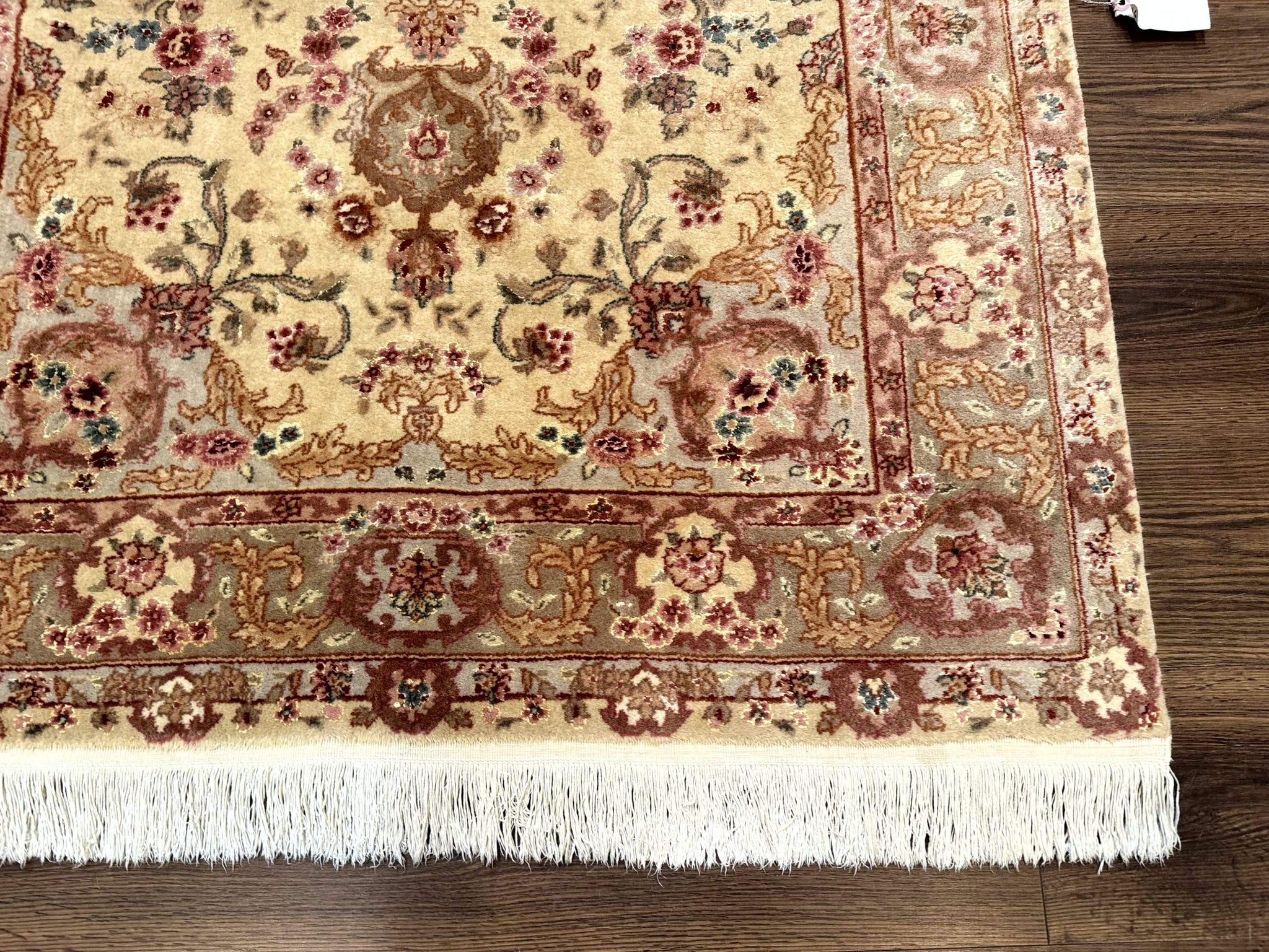 Sino Persian Rug 4x6, Wool and Silk Highlights, Fine 200 KPSI by Jewel Rugs