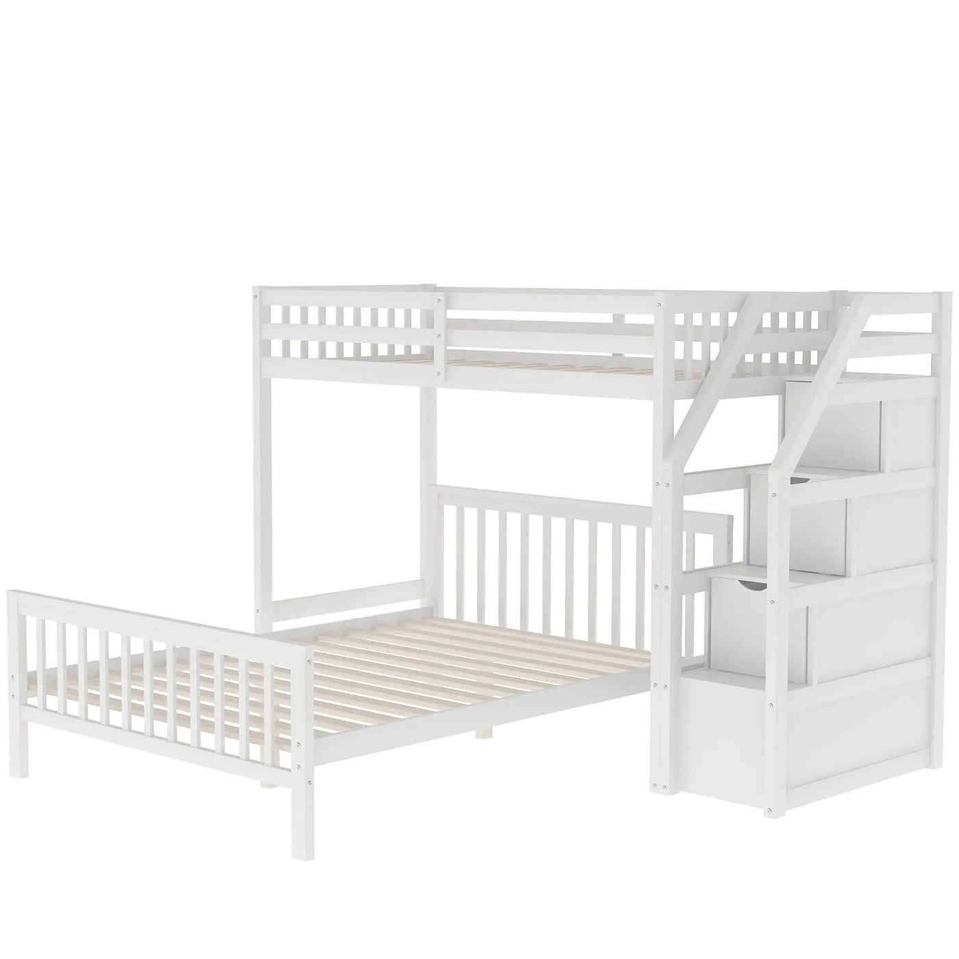 Loft Bed With Staircase And Storage by HouseOfZazla