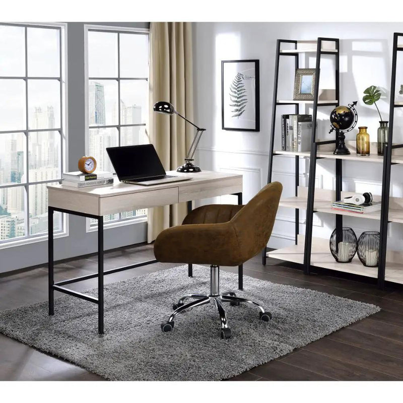 Wendral - Writing Desk - Natural & Black by Unique Piece Furniture