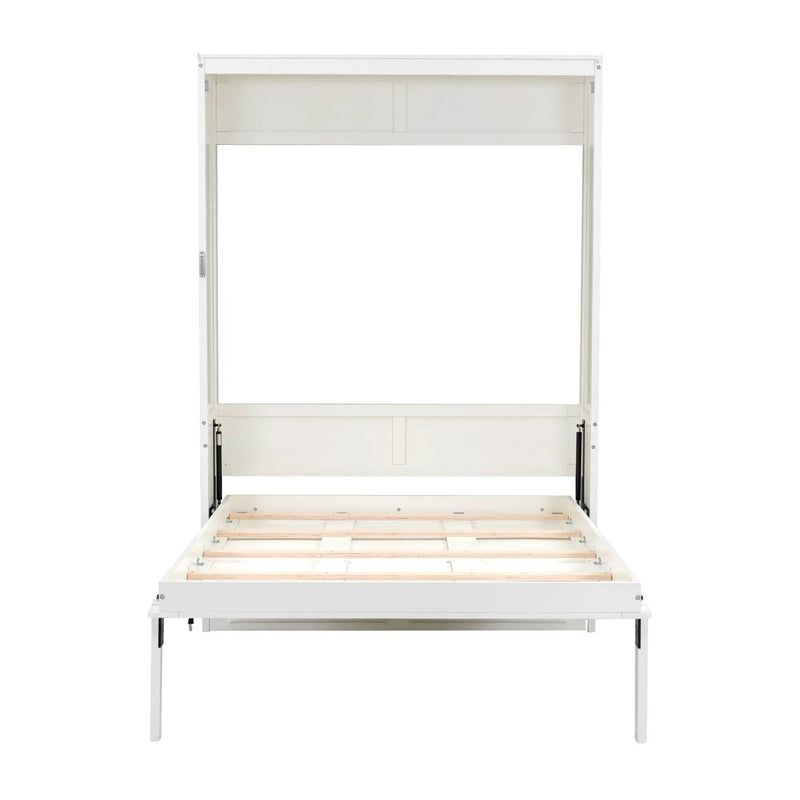 Full Size Murphy Bed With 2 Drawers - Beige by HouseOfZazla
