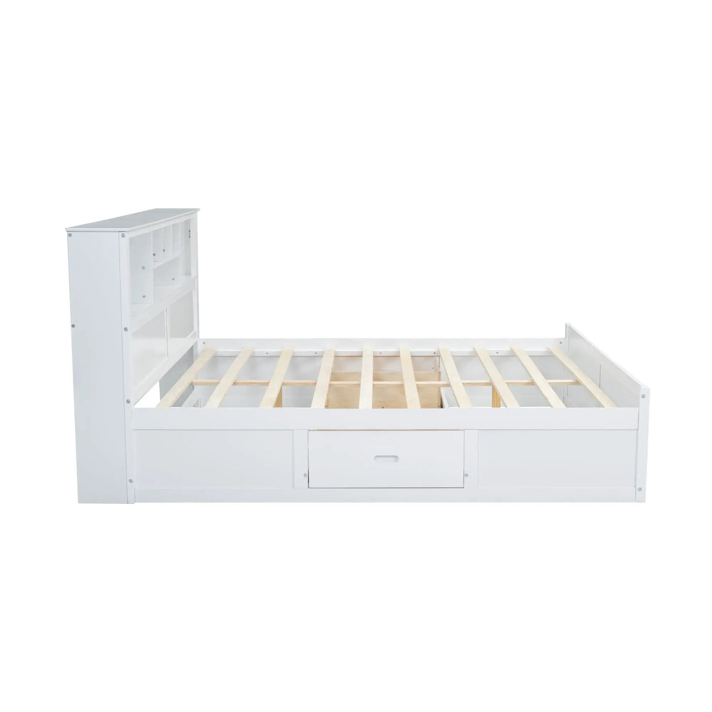 Platform Bed With Multi Storage Headboard, USB And Drawers by HouseOfZazla