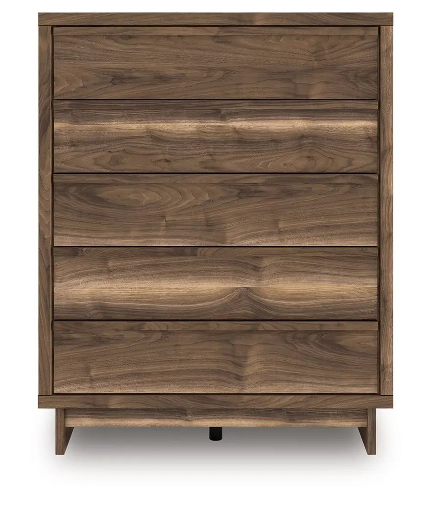 Chirason - Five Drawer Wide Chest - Brown by Unique Piece Furniture