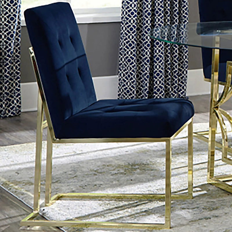 Tufted Back Upholstered Dining Chair (Set of 2) by HouseOfZazla
