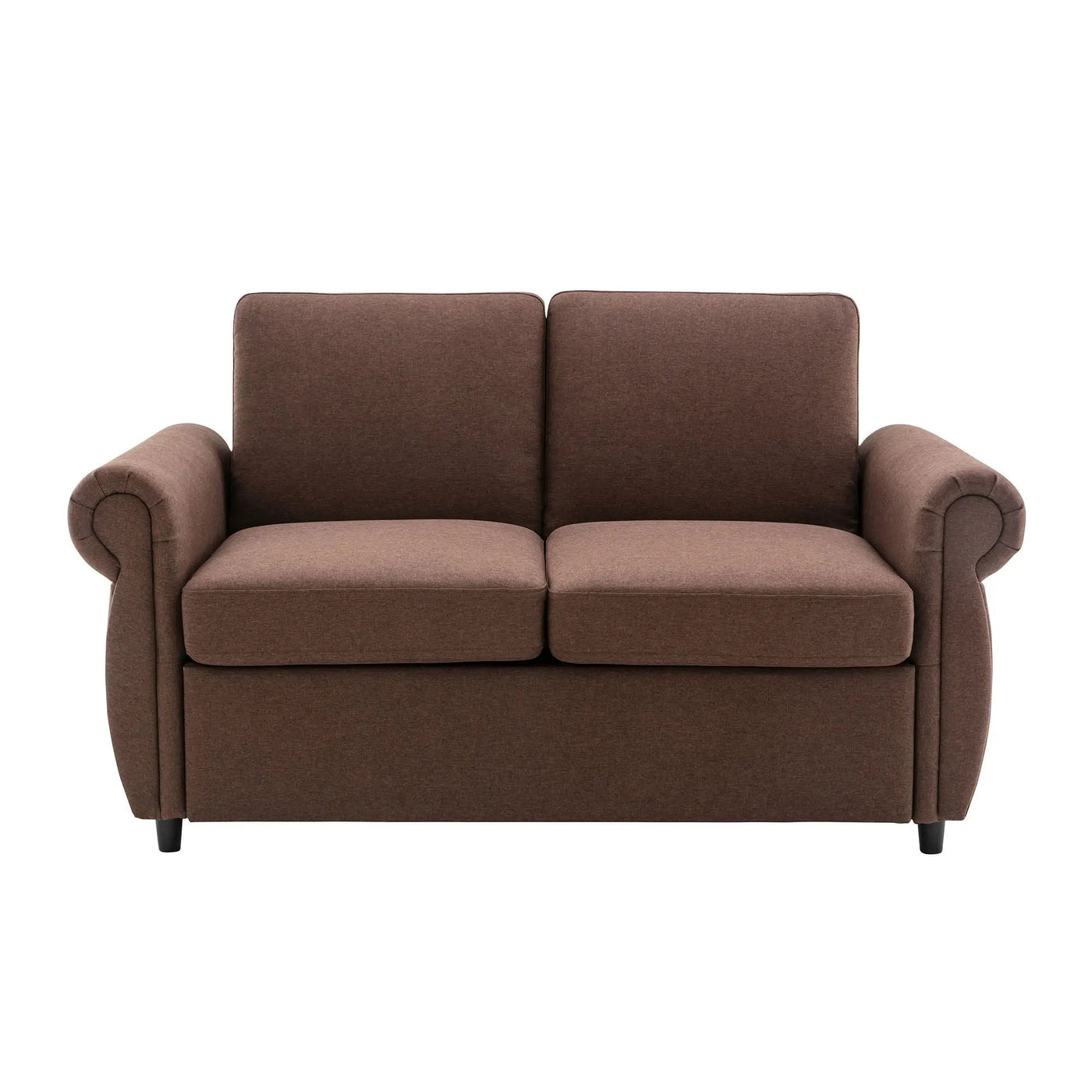 Pull Out Sofa Bed Loveseat Sleeper With Twin Size Memory Mattress With Two USB Ports For Living Room Spaces by HouseOfZazla