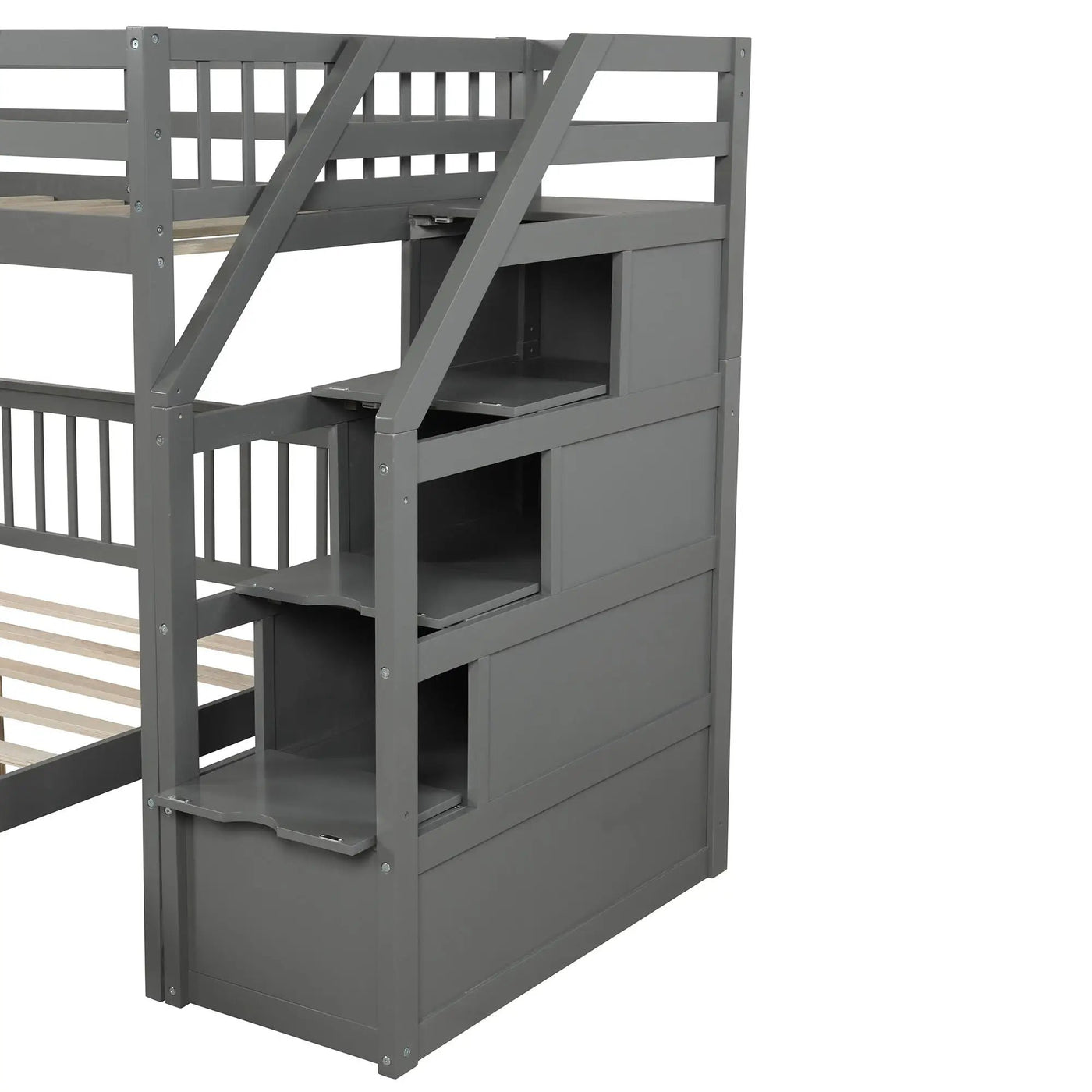 Loft Bed With Staircase And Storage by HouseOfZazla