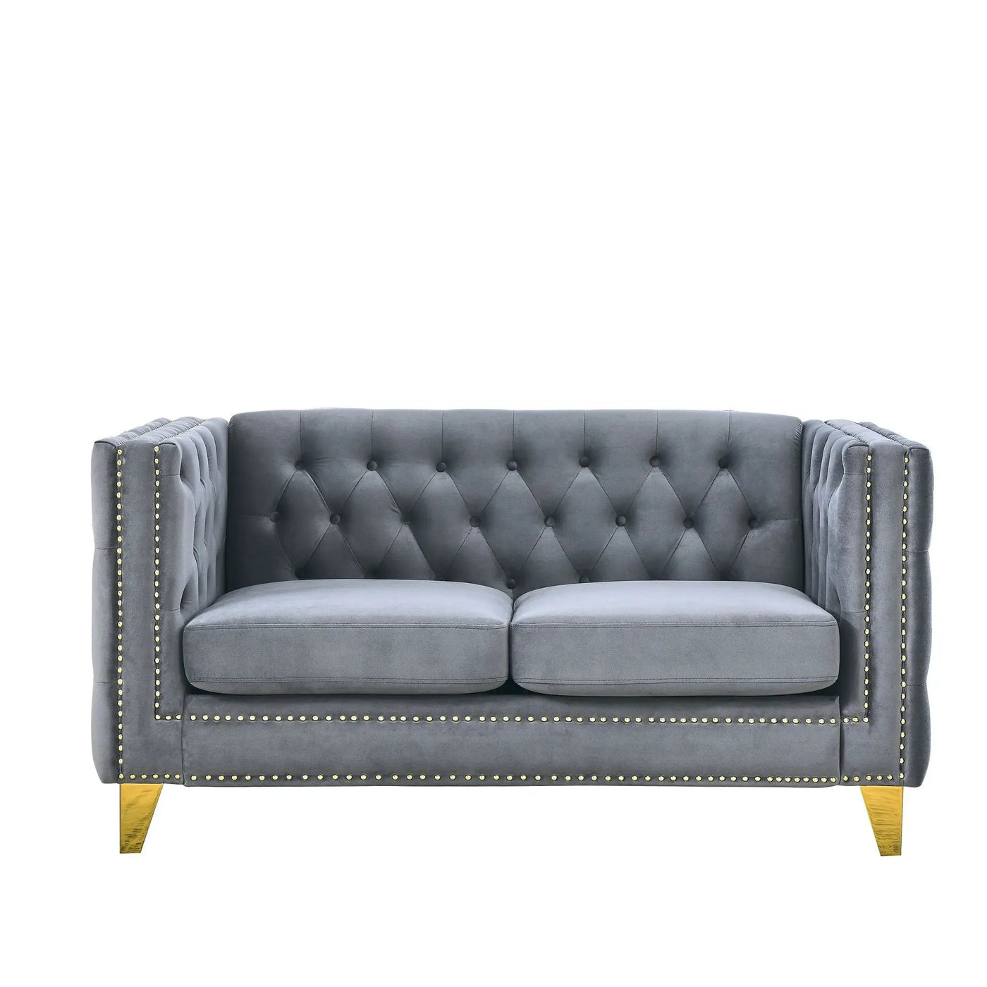Upholstered Couch Sofa With Button Tufting For Living Room by HouseOfZazla