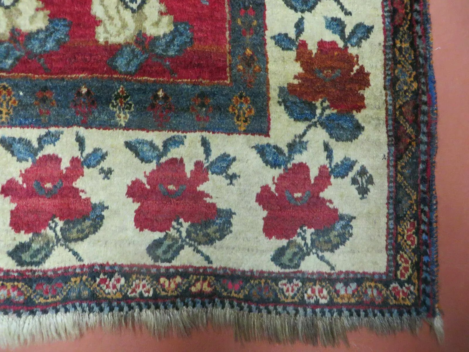 4' X 5' Semi Antique Handmade Fine Turkish Flowers Bouquet Wool Rug Nice by Jewel Rugs