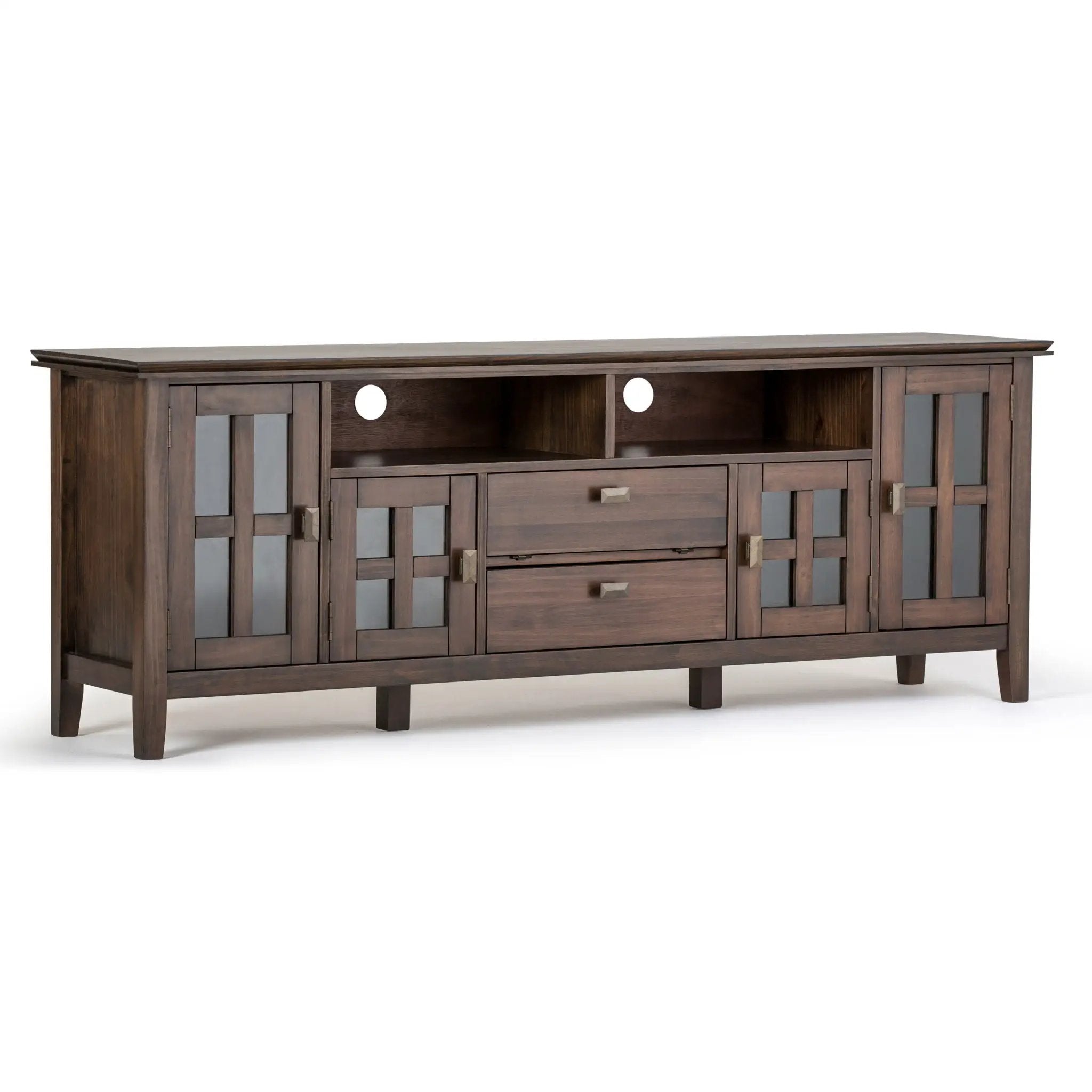Artisan - TV Media Stand - Natural Aged Brown by Unique Piece Furniture