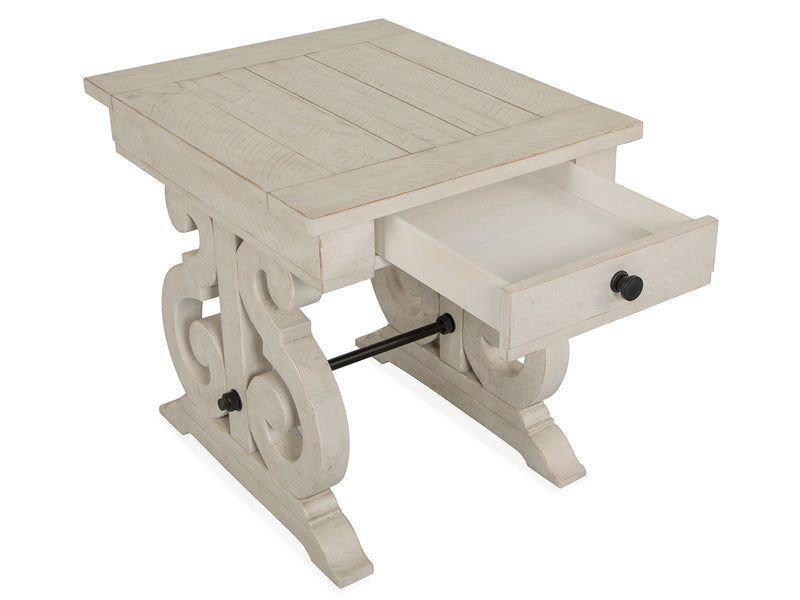 Bronwyn - Rectangular End Table - Alabaster, photo 3 of 7