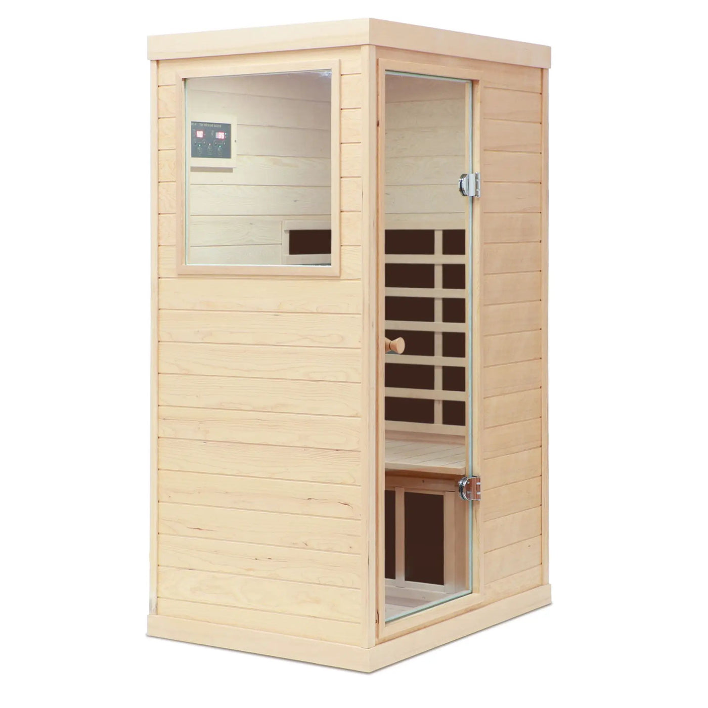 Hemlock Mini 1 Person Far Infrared Door Indoor Sauna Room by HouseOfZazla