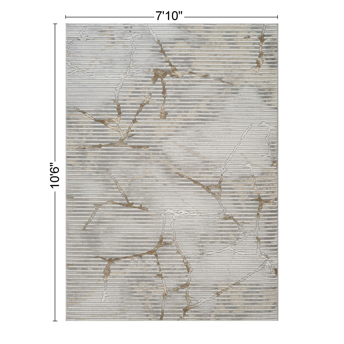 Gray Geometric 3D Area Rug with Soft Pile and Jute Backing, photo 3 of 8
