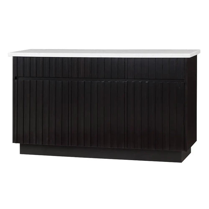 Jaramillo - Server - Engineering Marble Top & Black by Unique Piece Furniture
