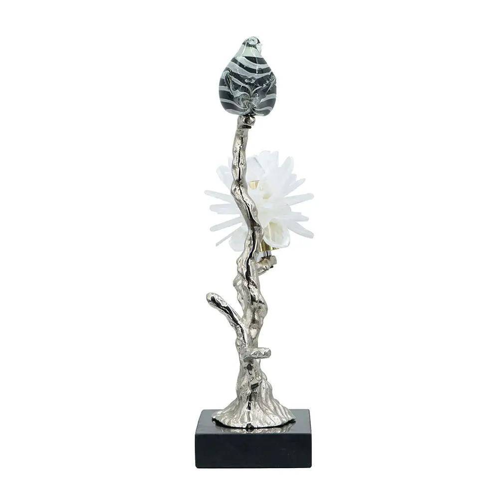Aluminum Candle Holder With Marble Stand by HouseOfZazla