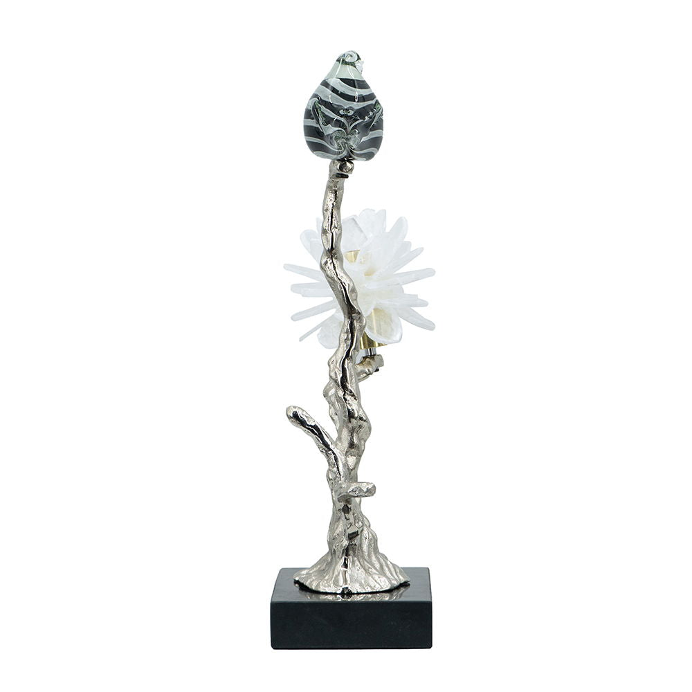 Aluminum Candle Holder with Marble Stand - Pearl Silver or Gold, photo 8 of 26