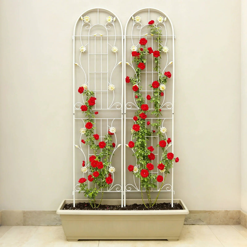 Metal Garden Trellis Rustproof Trellis For Climbing Plant Outdoor Flower Support by Unique Piece Furniture