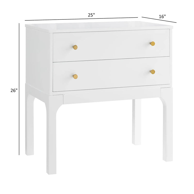 Alonso 2-Drawer Modern Nightstand by HouseOfZazla
