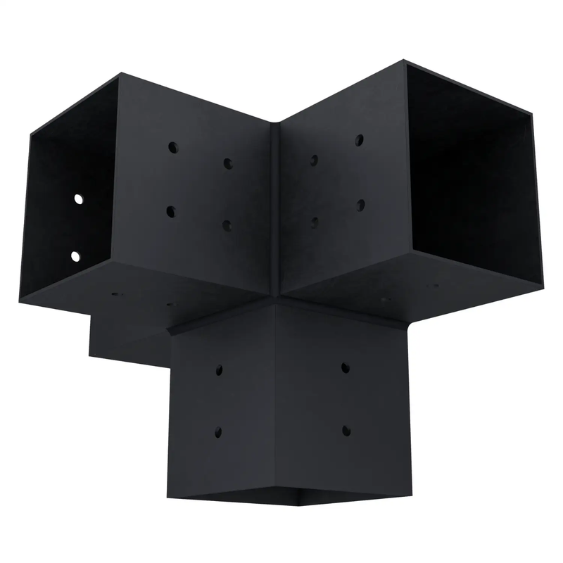Pergola 4-Arm Post Bracket (for 4x4 Wood Posts) by Zen Pergolas