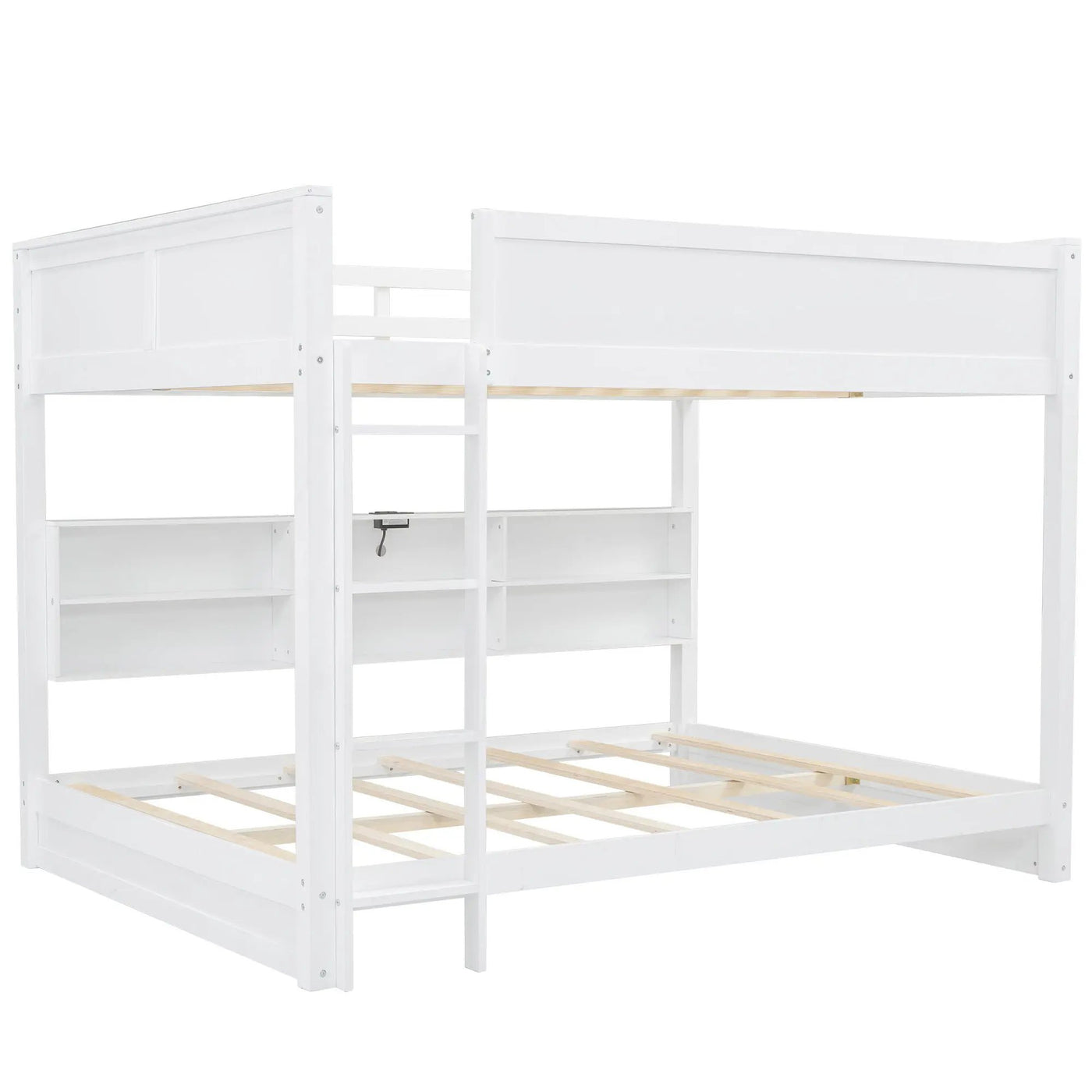 Bunk Bed With Storage Cabinets And USB Ports by HouseOfZazla