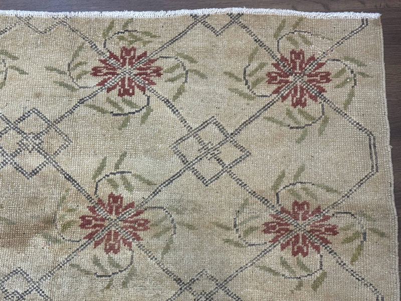 Turkish Rug 5x6, Oushak Carpet, Beige by Jewel Rugs