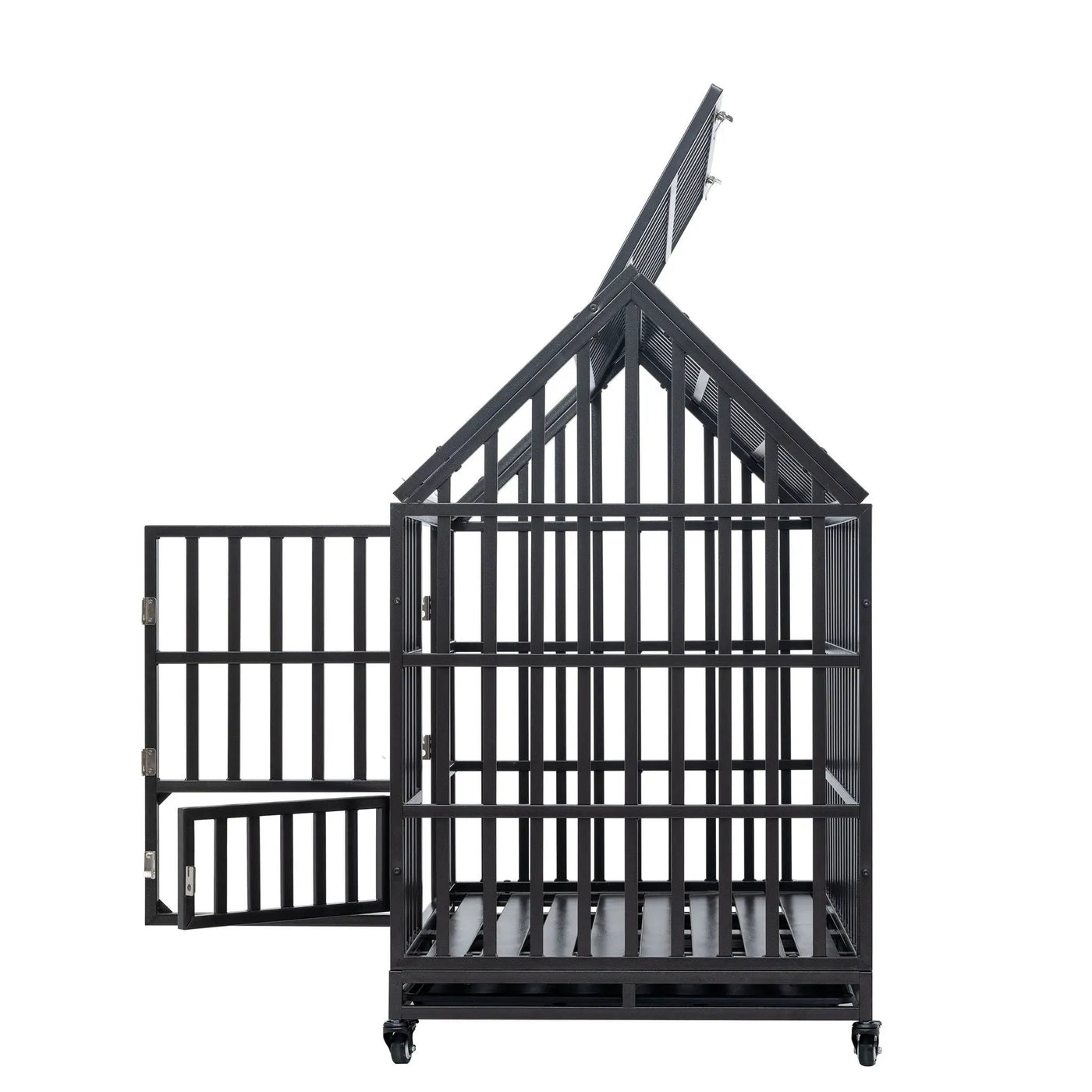 Heavy Duty Dog Crate Lockable Wheels by HouseOfZazla