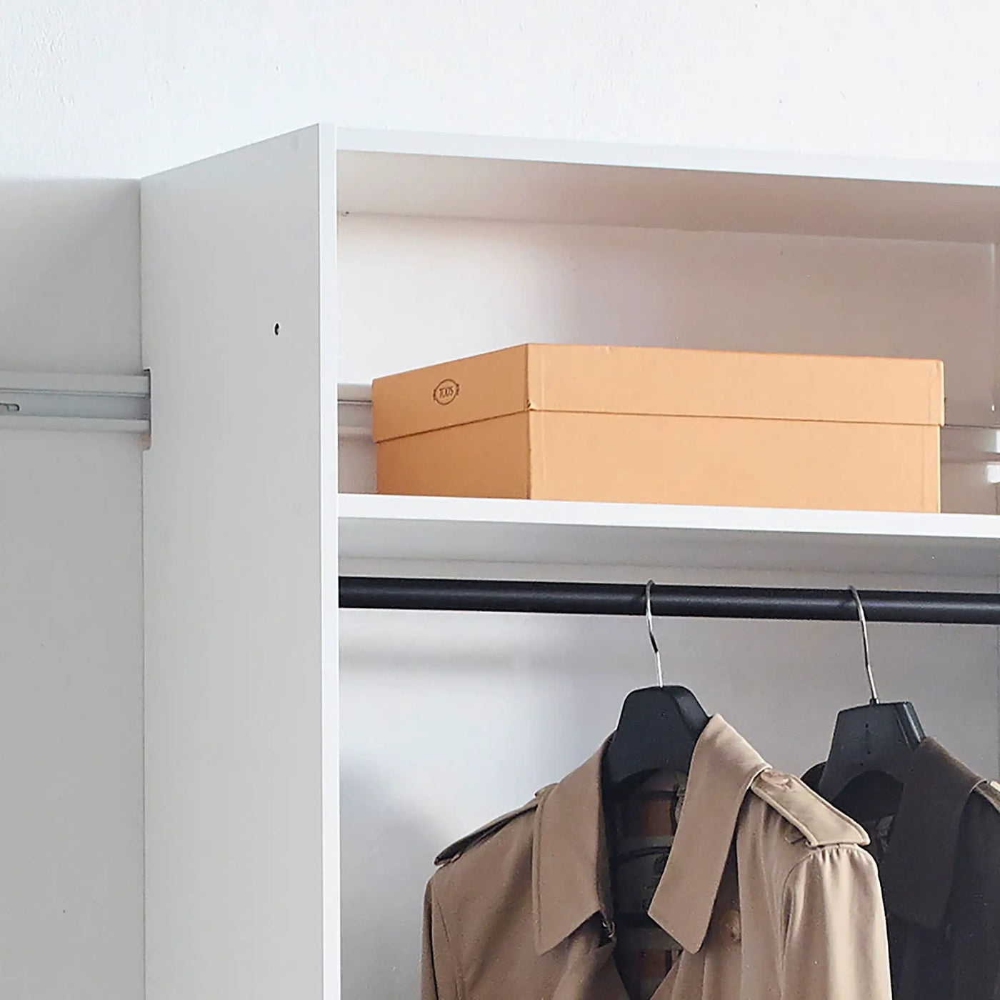 Devi - Wall Mounted Wood Closet System by HouseOfZazla