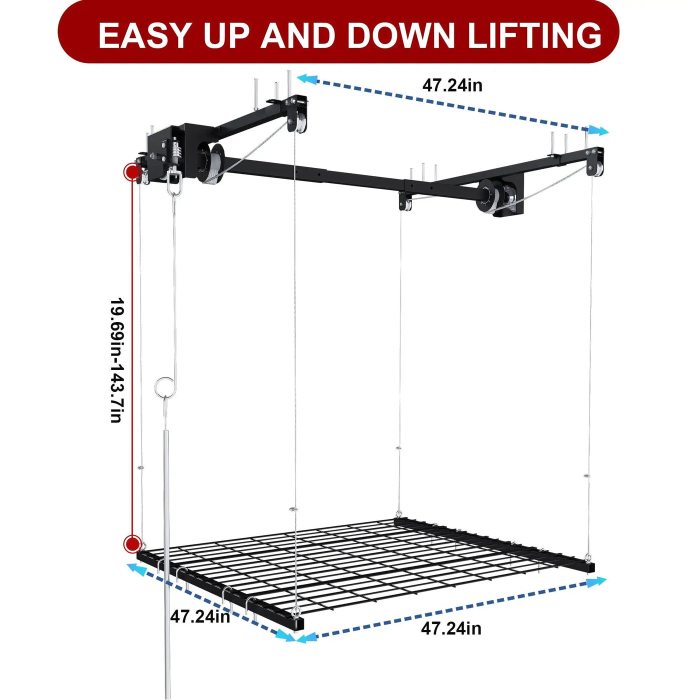 Overhead Garage Storage Rack by HouseOfZazla