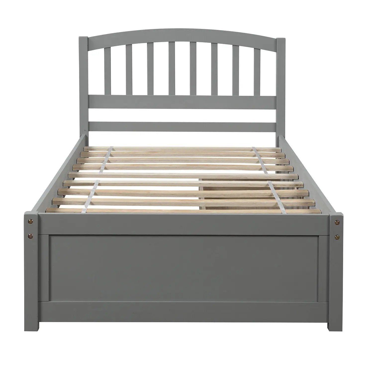 Platform Storage Bed Wood Bed Frame With Two Drawers And Headboard by HouseOfZazla