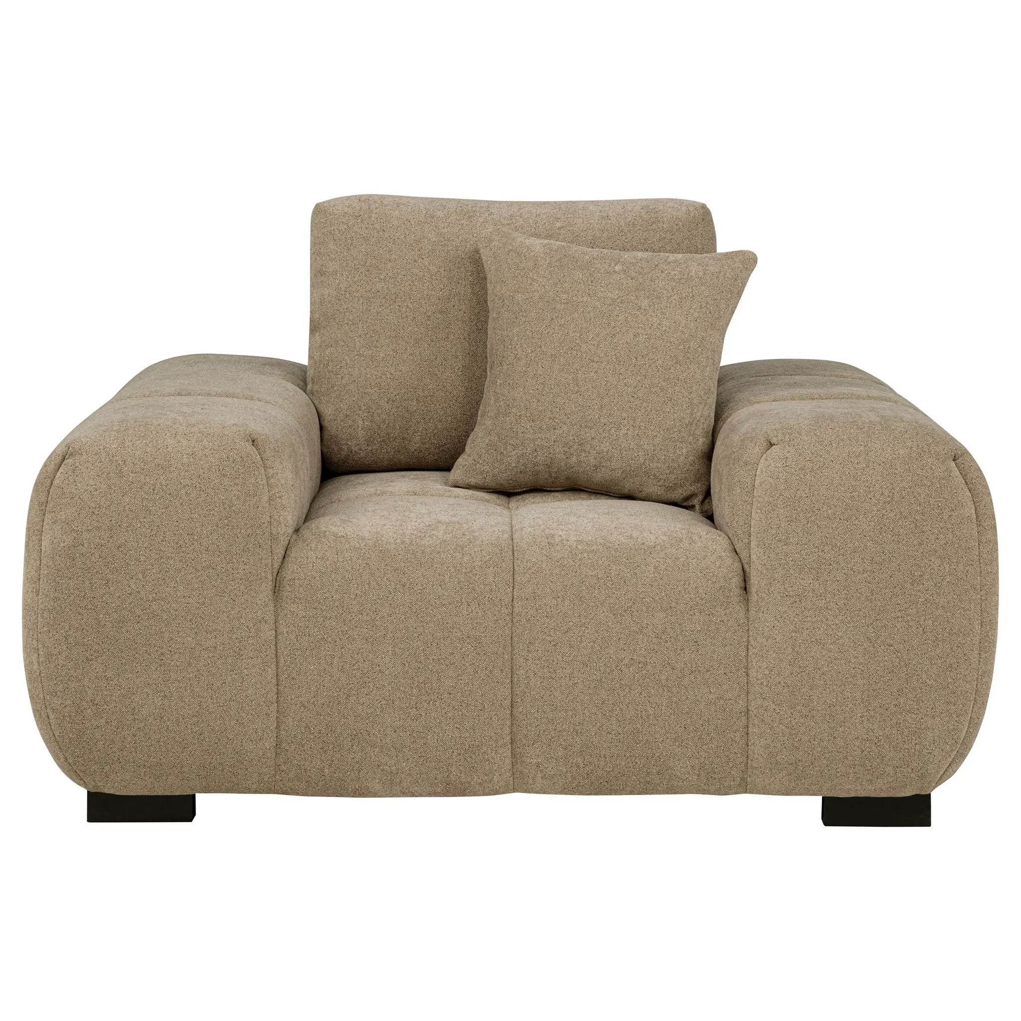 Octavia Upholstered Track Arm Accent Chair Camel by Unique Piece Furniture