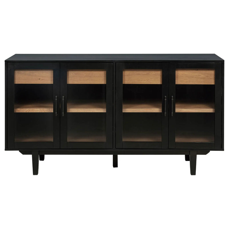 Middleton 4-door Sideboard Server with Dual Drawers Black by Unique Piece Furniture