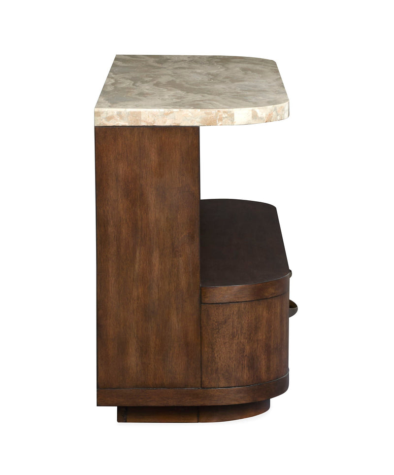 McPherson - Demilune Sofa Table - Burnt Umber, photo 4 of 7