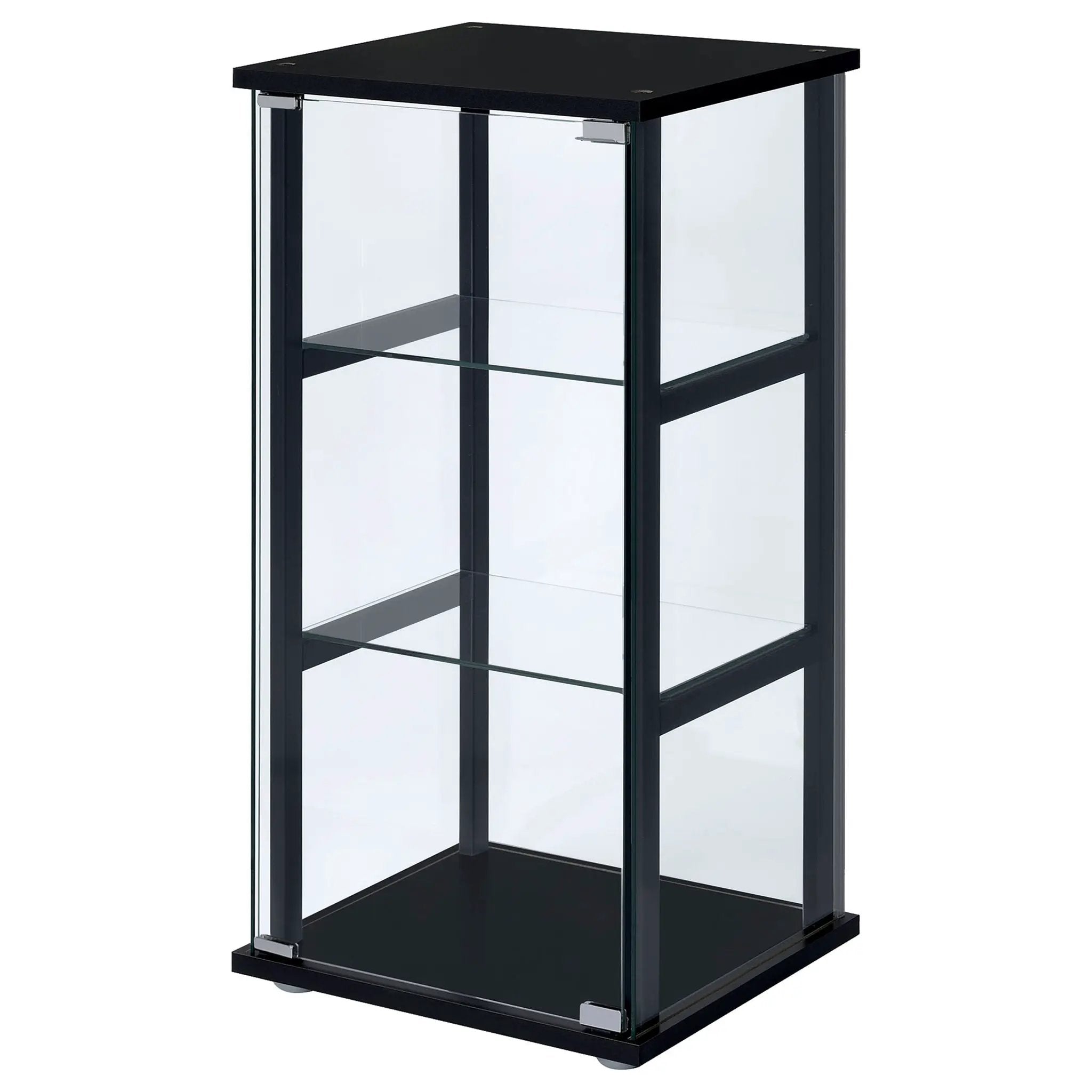Callie - 3 Shelf Curio Cabinet - Black by HouseOfZazla