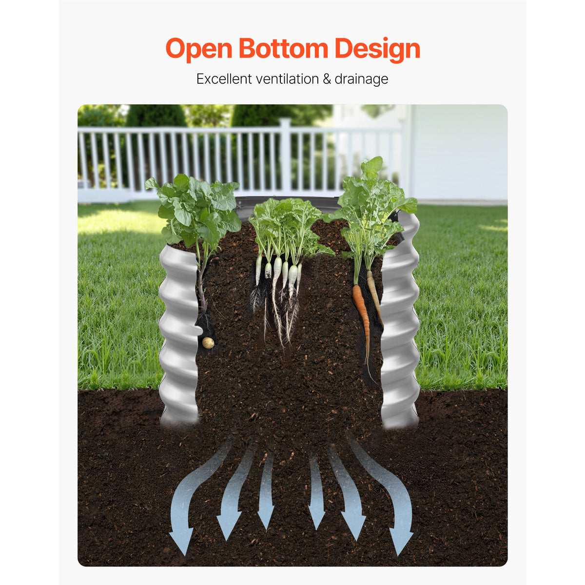 Oval Metal Raised Garden Bed, photo 3 of 10