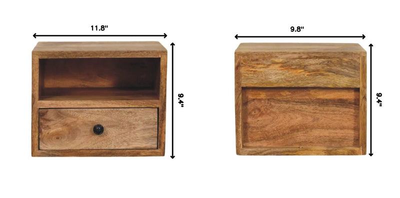 Solis - 1 Drawer Wall Mounted Nightstand by HouseOfZazla