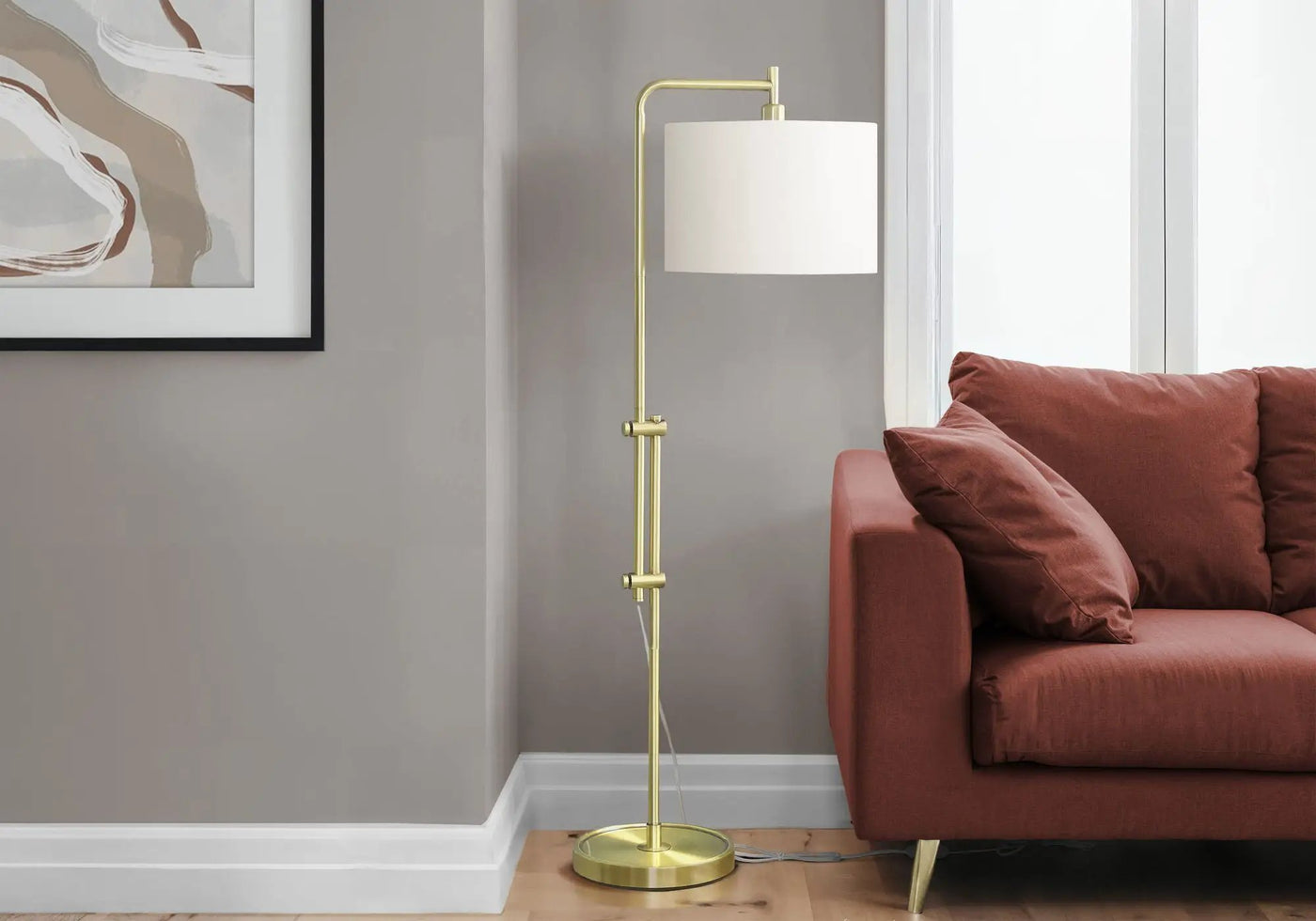 Lighting, Metal Floor Lamp by Unique Piece Furniture